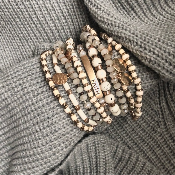 Boho beaded bracelet stack - Picture 4 of 9